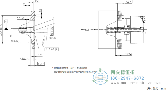 AD58 DRIVE-CLiQ光电绝对值电机反馈编码器外形及安装尺寸(安装示例) - 注册HTH官方网站
