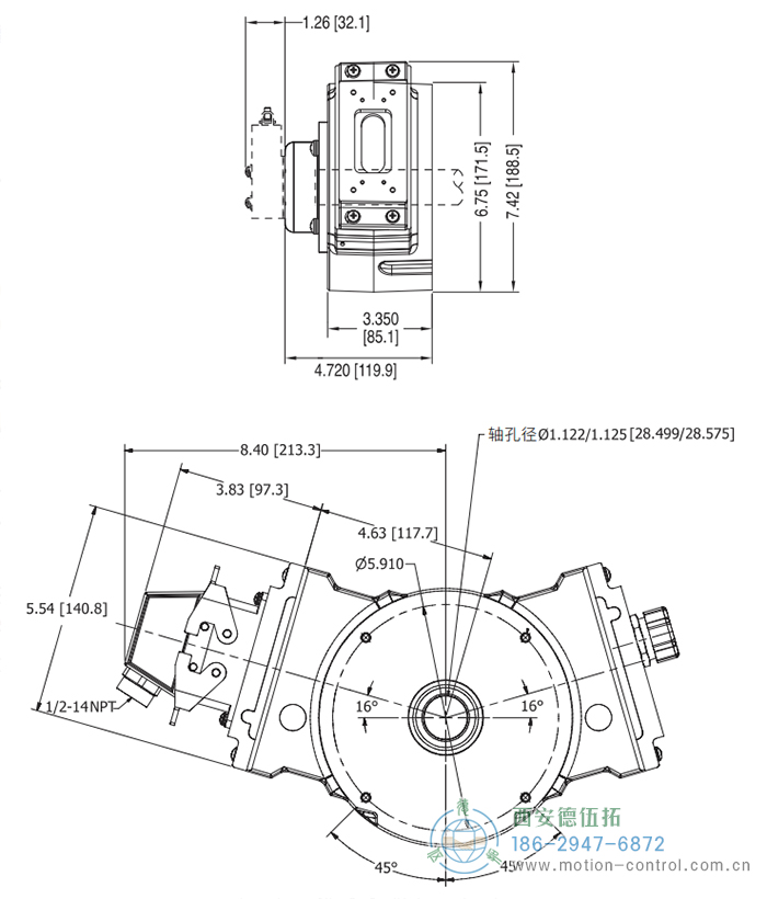AV685磁式增量重载编码器外形及安装尺寸 - 注册HTH官方网站
