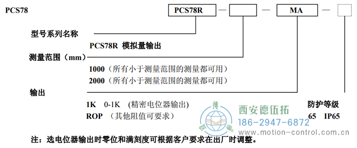 PCS78R拉线位移hth全站下载
订货选型说明 - 注册HTH官方网站
